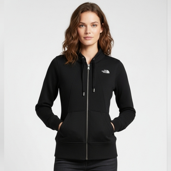 The North Face Women's Classic Black Fleece Half Dome Full Zip Hoodie Size XS - Picture 1 of 12